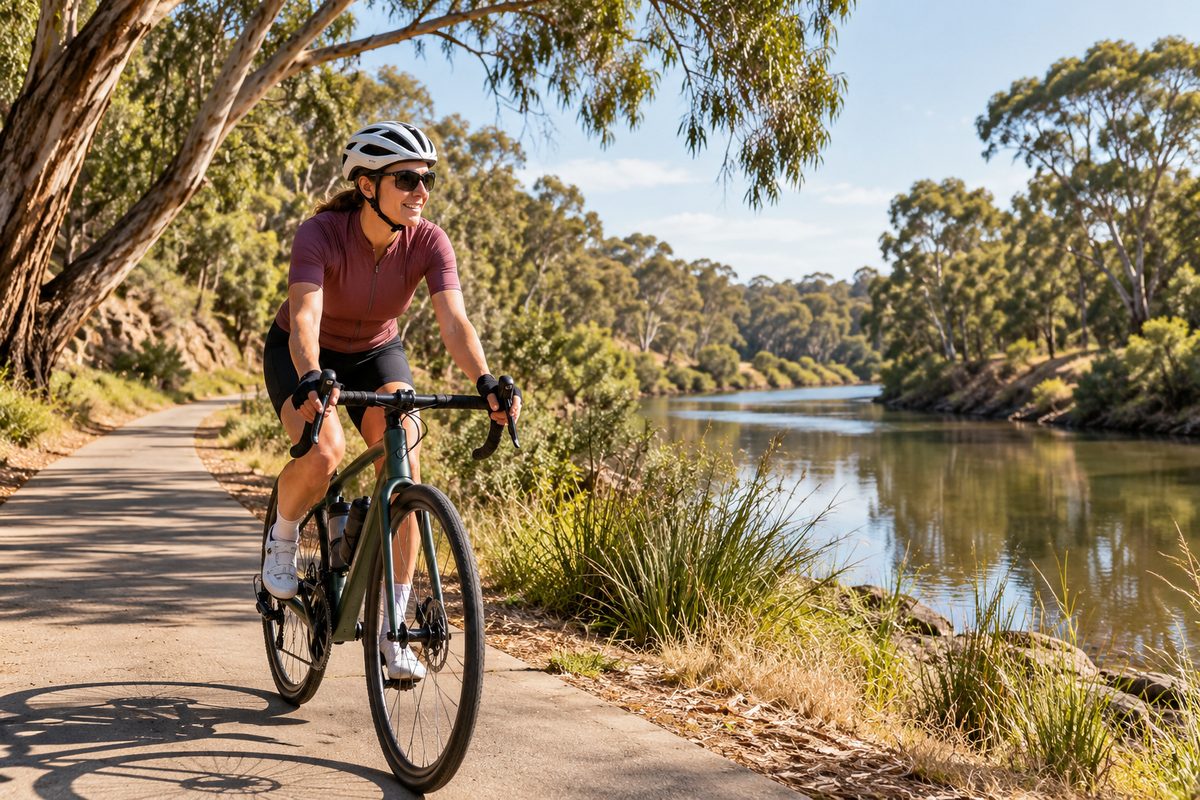 cycling the werribee river bike trail